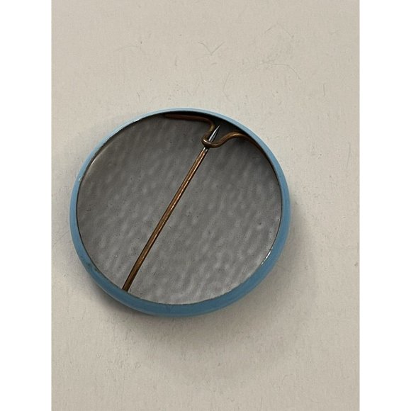 Blue Smokey Bear Button Pin Join Smokey's Campaign Prevent Forest Fires AV1H - Picture 2 of 2